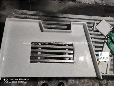 Machine de commande numérique par ordinateur de comptoirs de cuisine de quartz de pierre